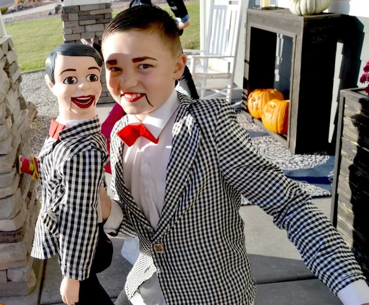 DIY Slappy Ventriloquism Dummy Halloween Costume - Lou Lou Girls