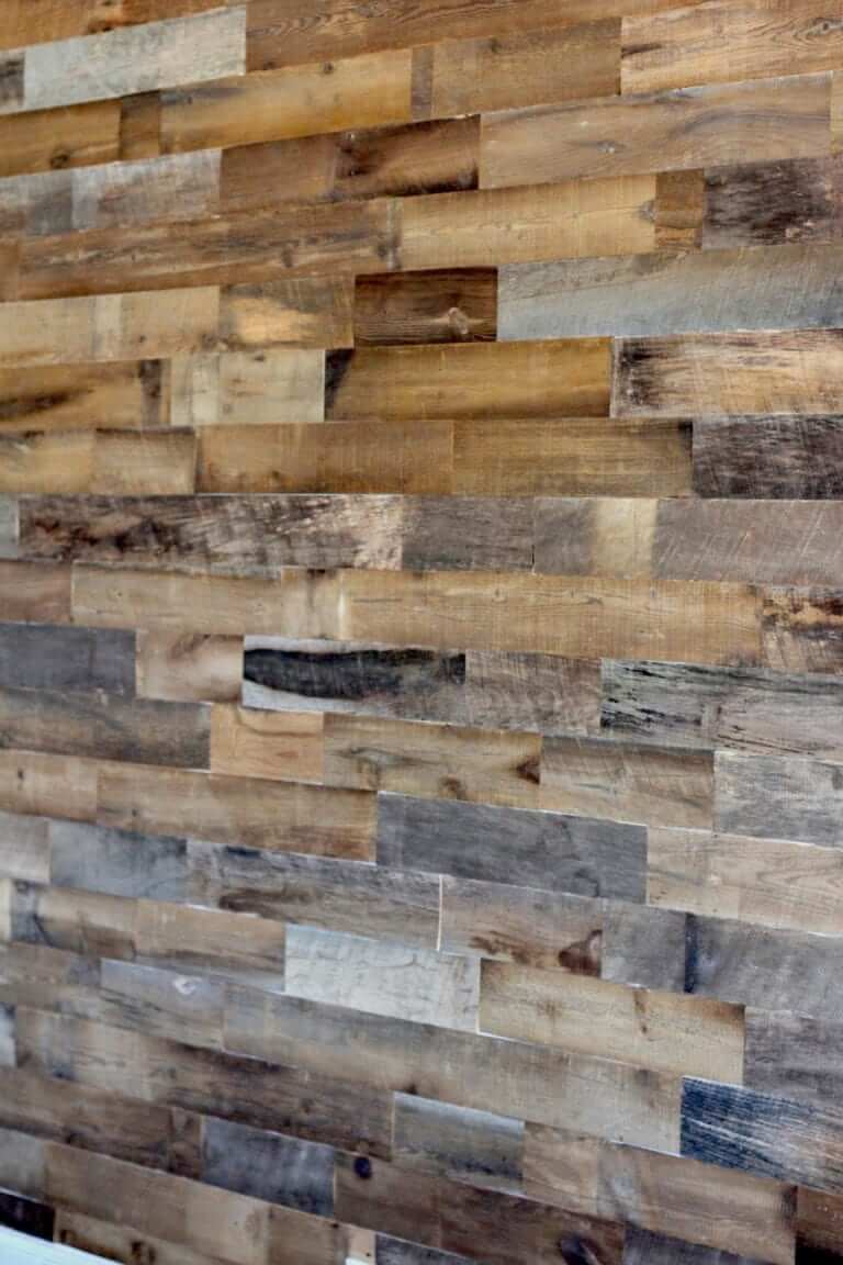 Easy Reclaimed Wood Wall Reveal - Artis Wall - Lou Lou Girls