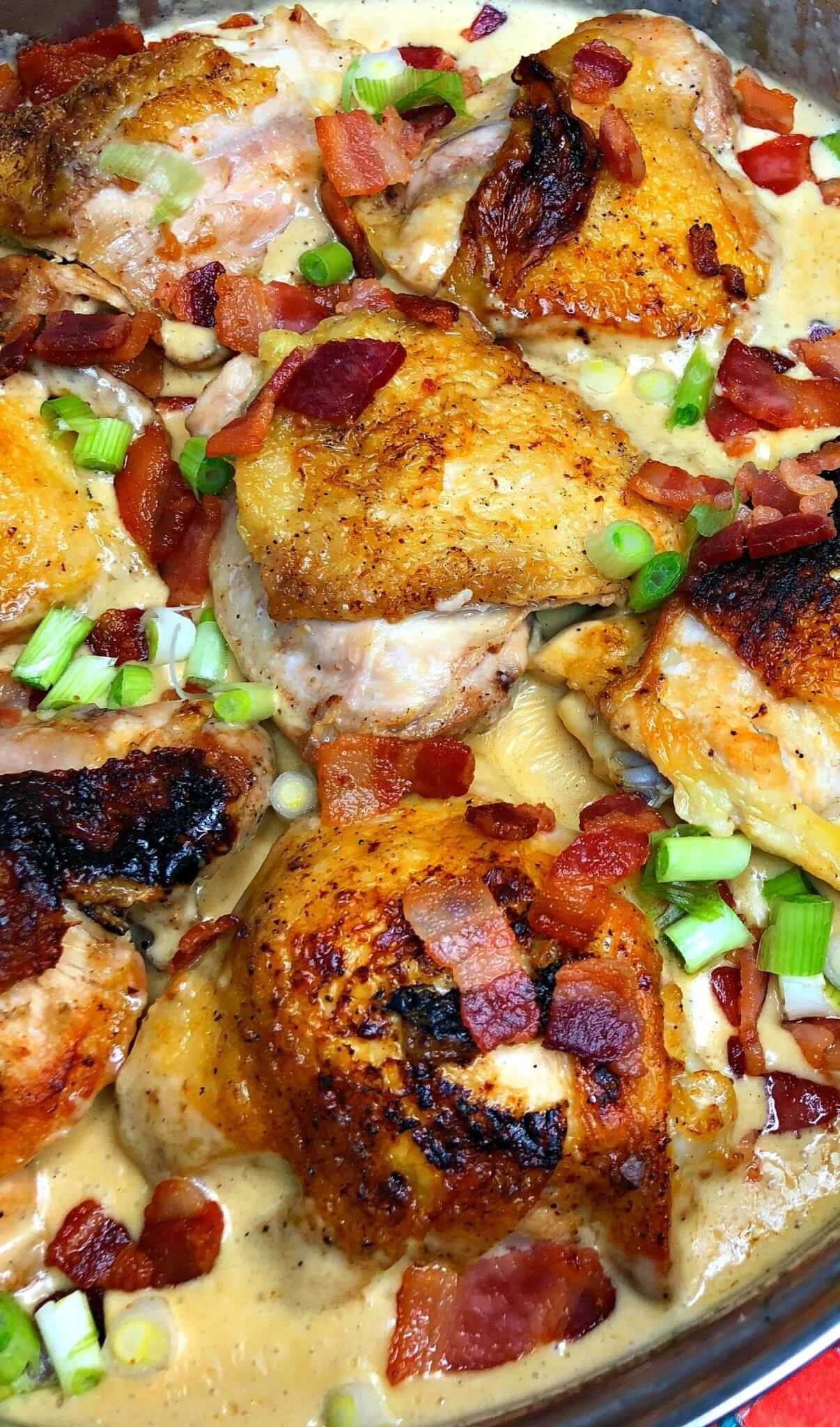 Easy Chicken and Bacon Skillet - Lou Lou Girls