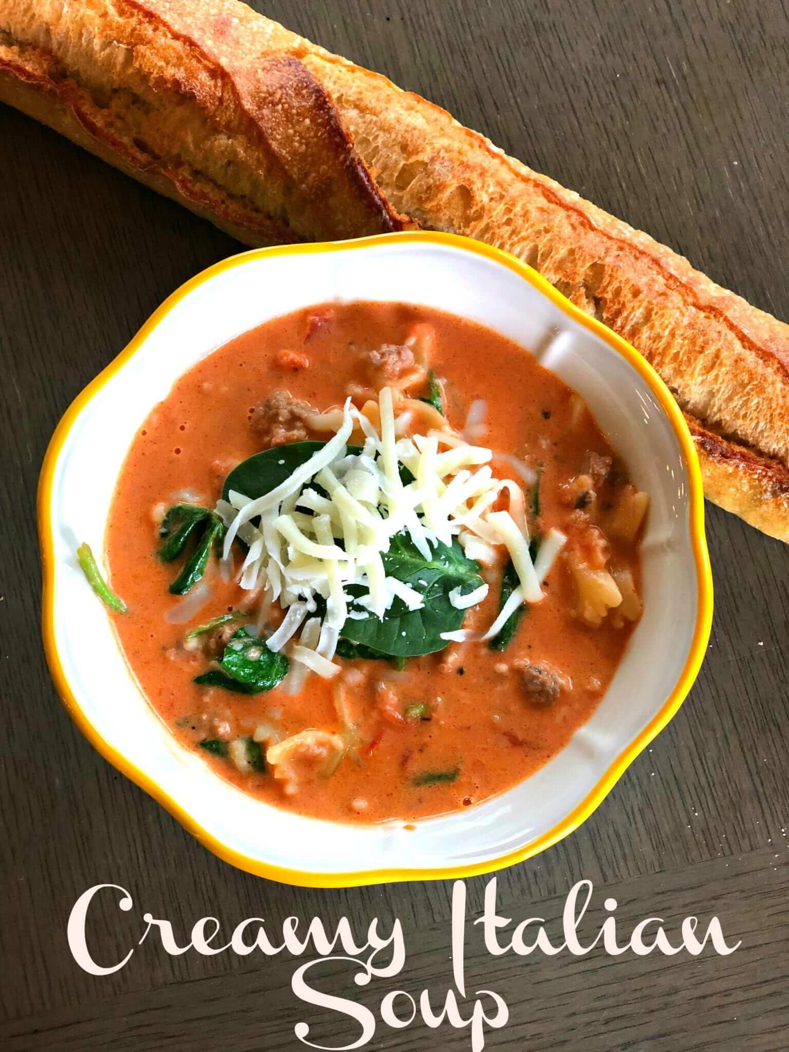 Easy Creamy Italian Soup Lou Lou Girls 