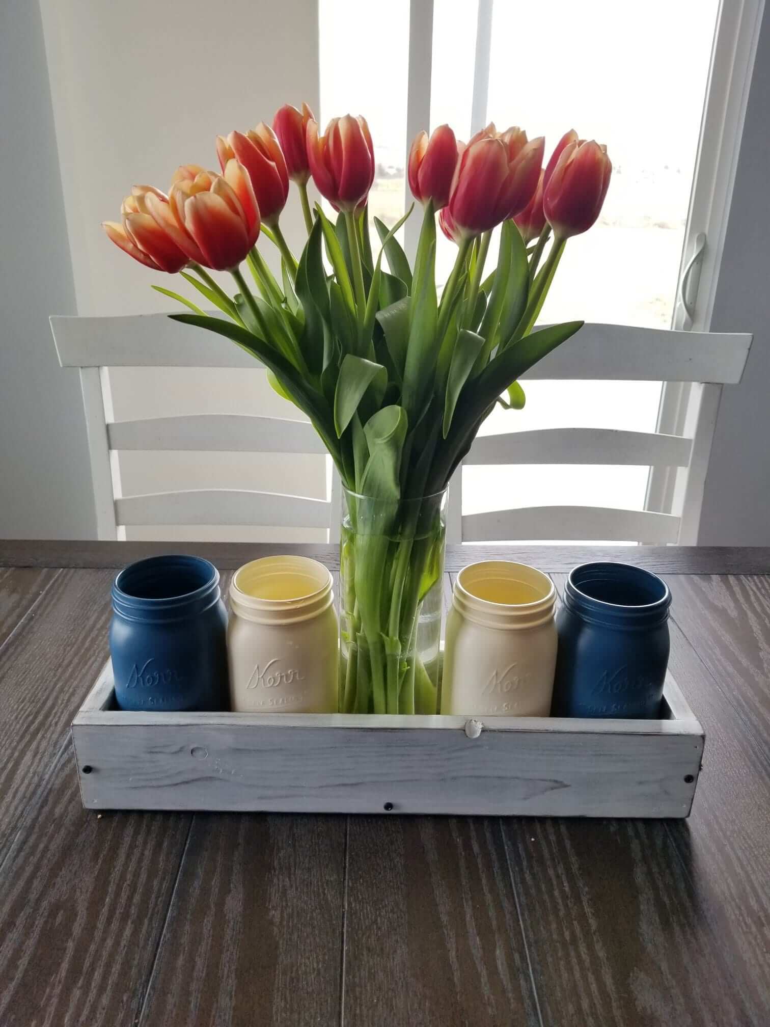 DIY Farmhouse Table Centerpiece - Lou Lou Girls