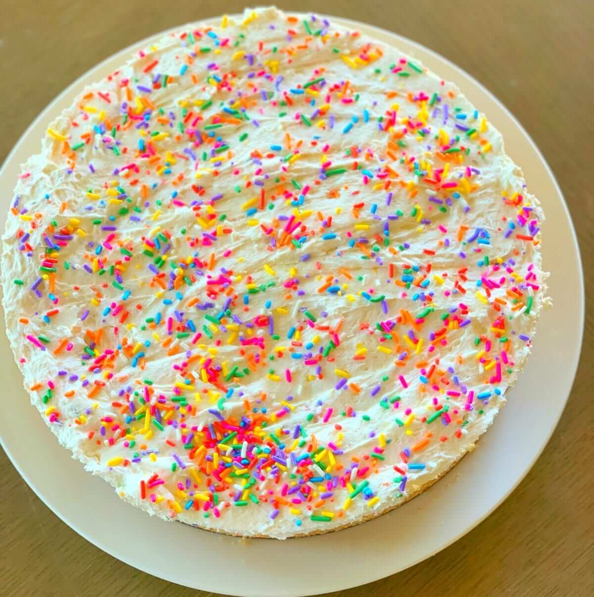 No Bake Funfetti Cheesecake - Lou Lou Girls