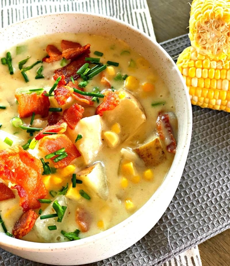 Yummy Corn And Bacon Chowder - Lou Lou Girls