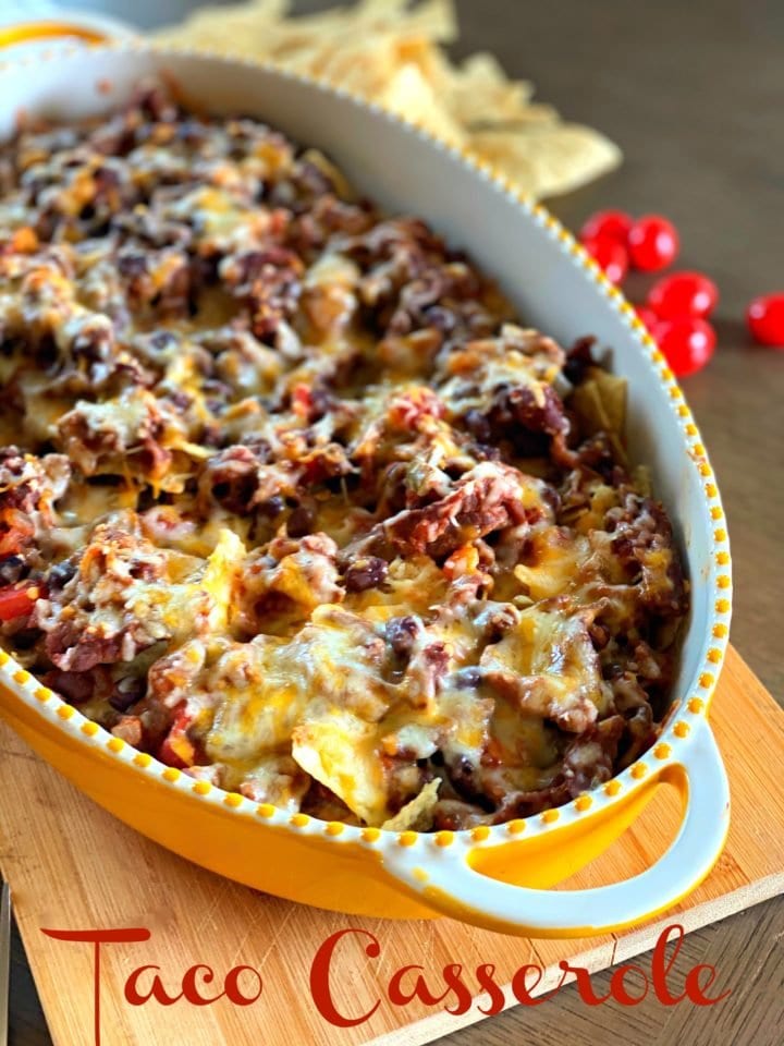 Easy Taco Casserole - Lou Lou Girls