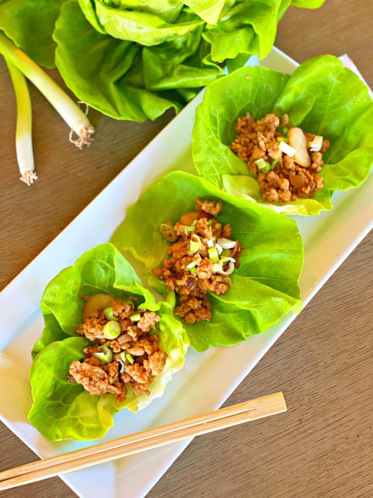 DELICIOUS KETO CHICKEN LETTUCE WRAPS - Lou Lou Girls