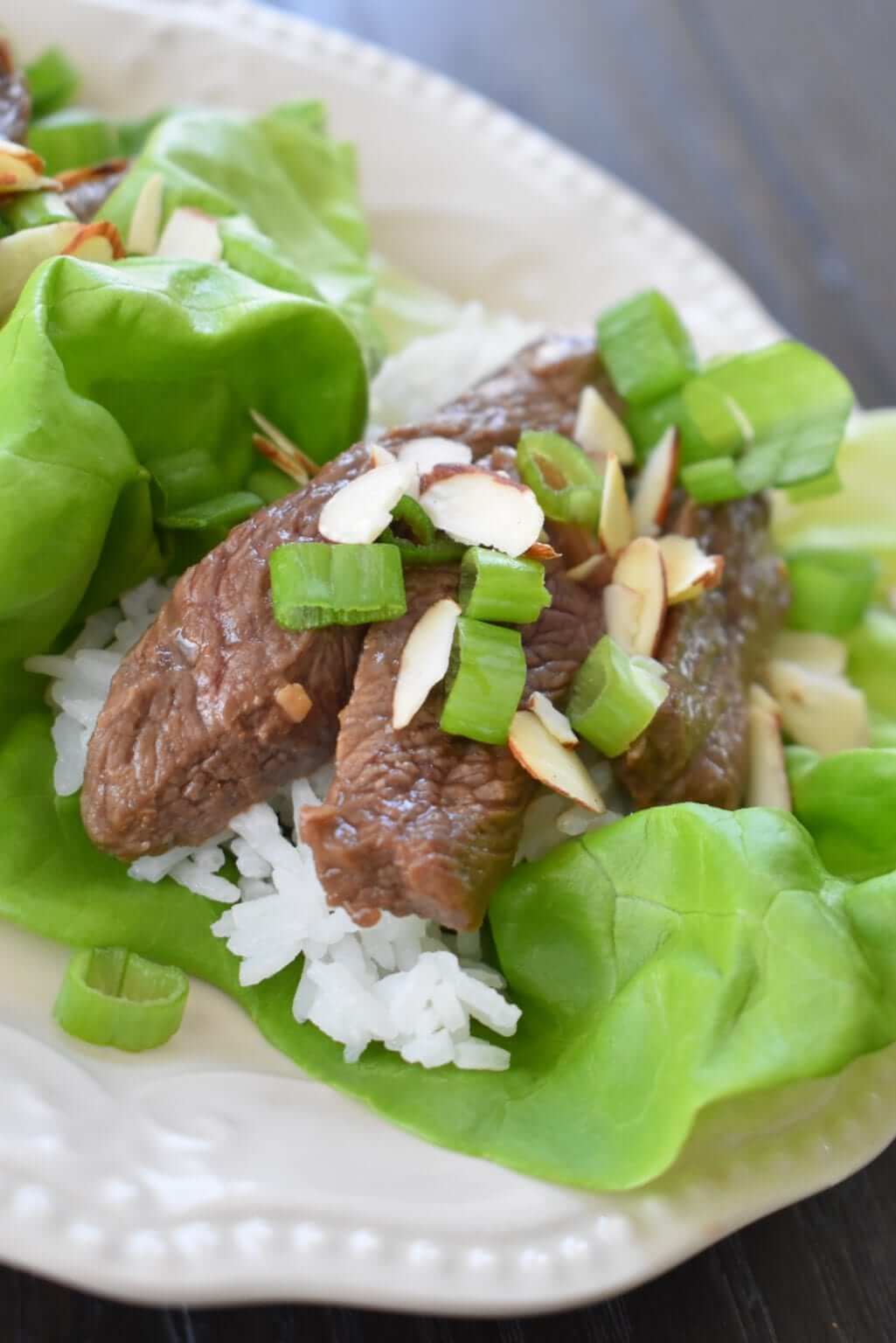 Korean Beef Lettuce Wraps Lou Lou Girls 8488