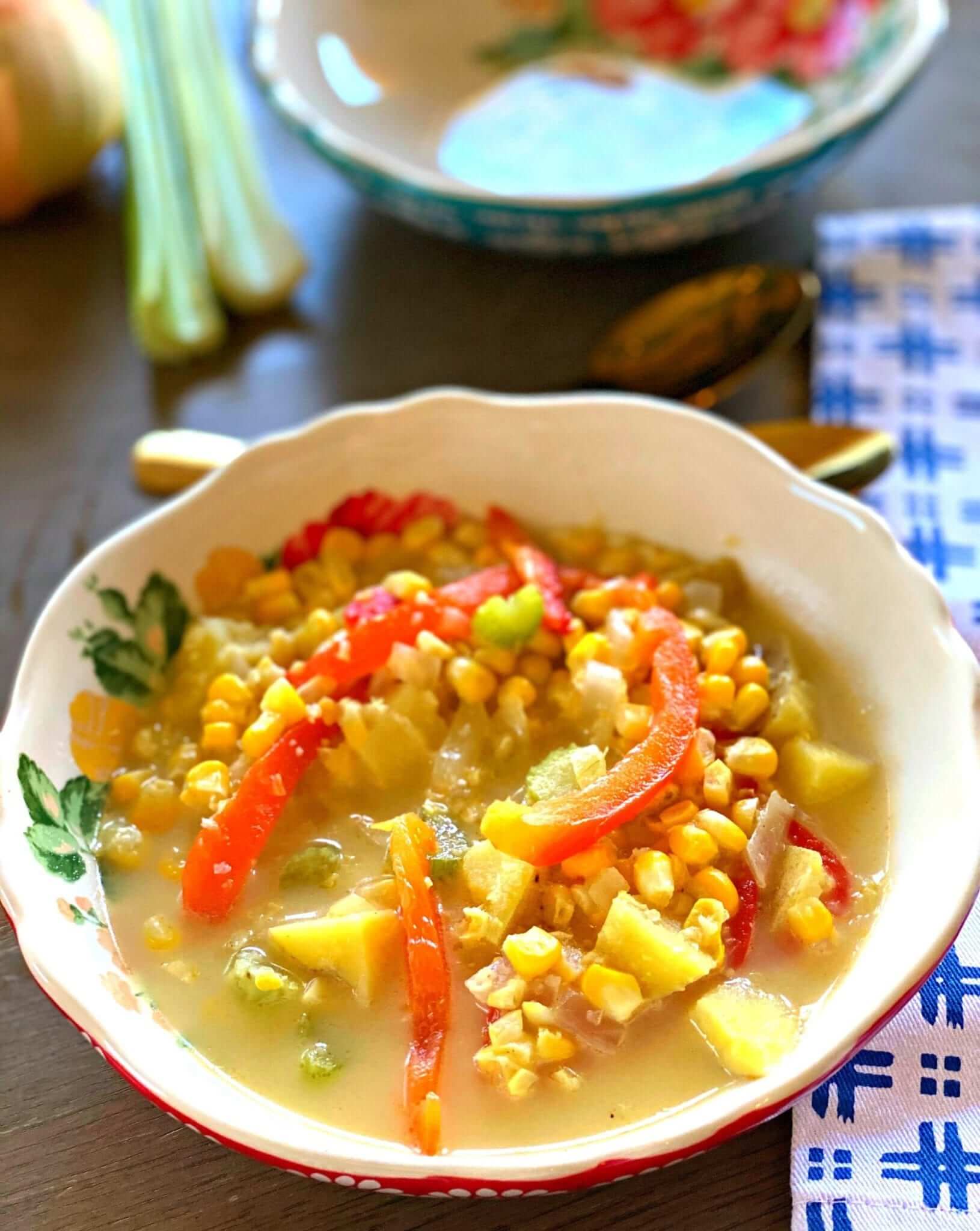 Fresh Corn Soup - Girl Gone Gourmet