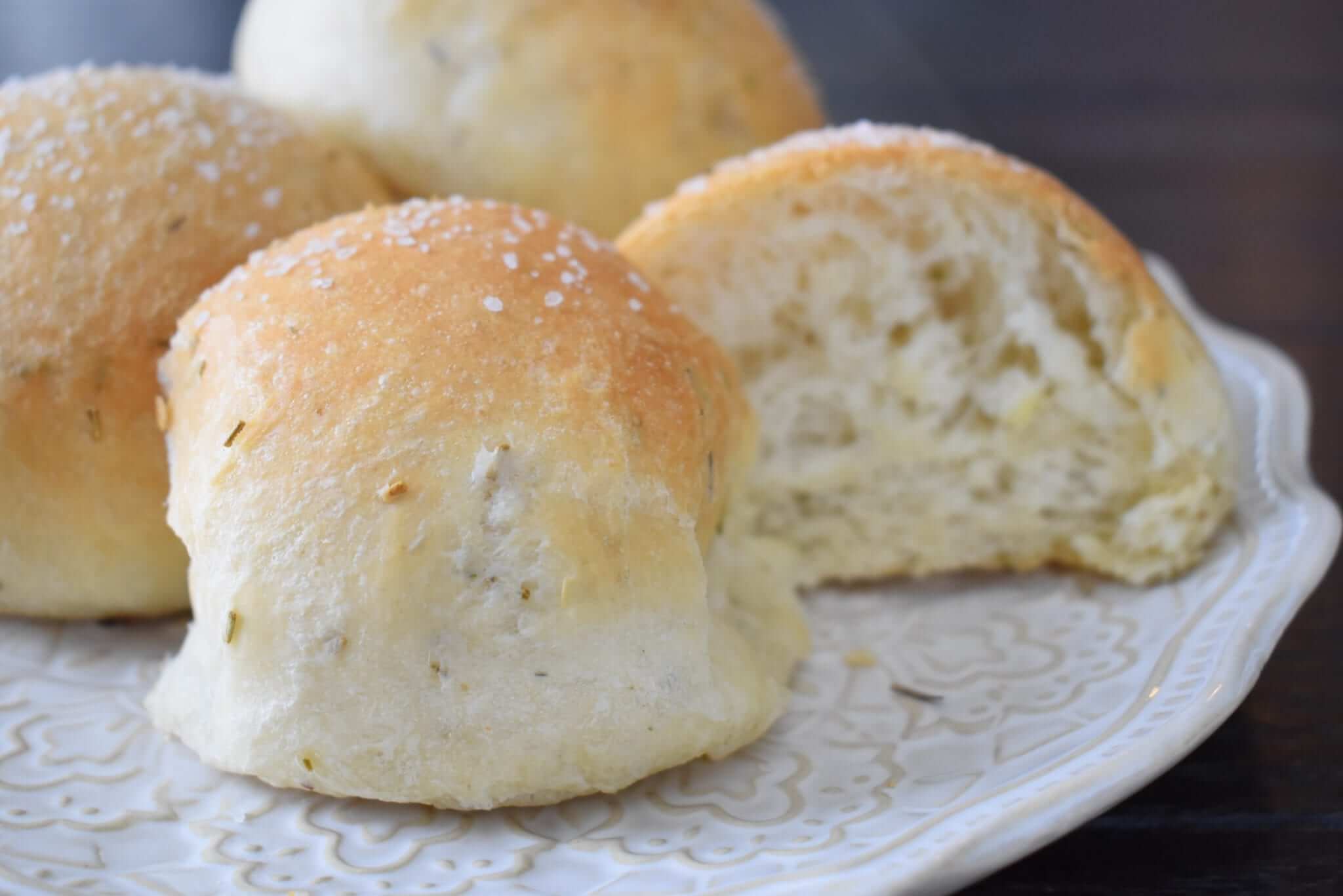 Rosemary Garlic Rolls - Lou Lou Girls