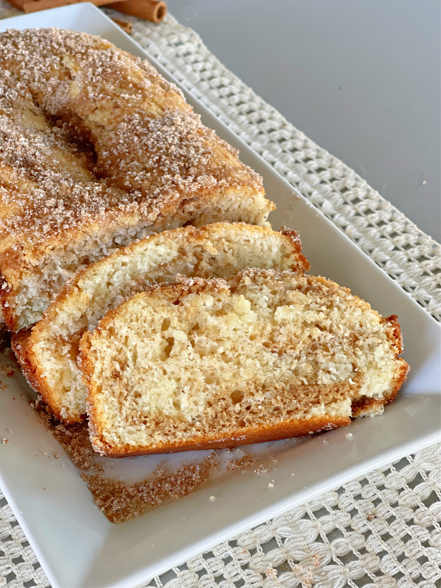 Easy Cinnamon Swirl Donut Bread - Lou Lou Girls