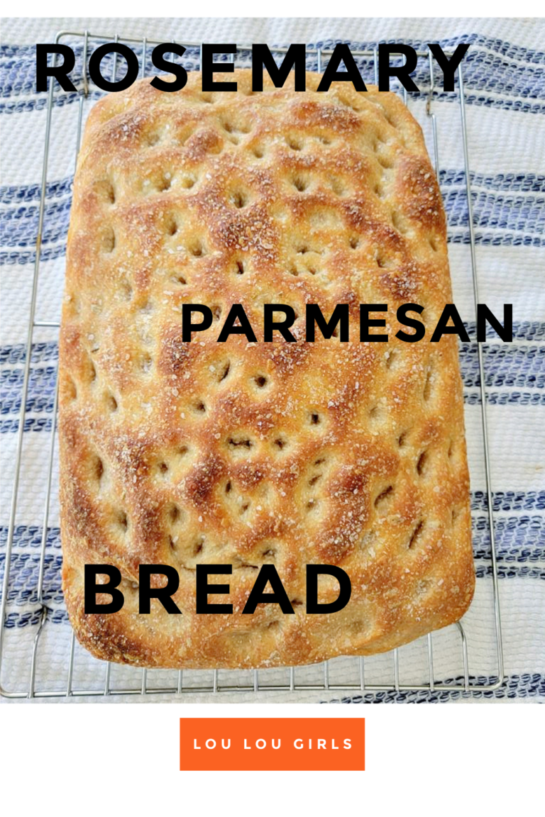 Delicious Rosemary Parmesan Focaccia - Lou Lou Girls