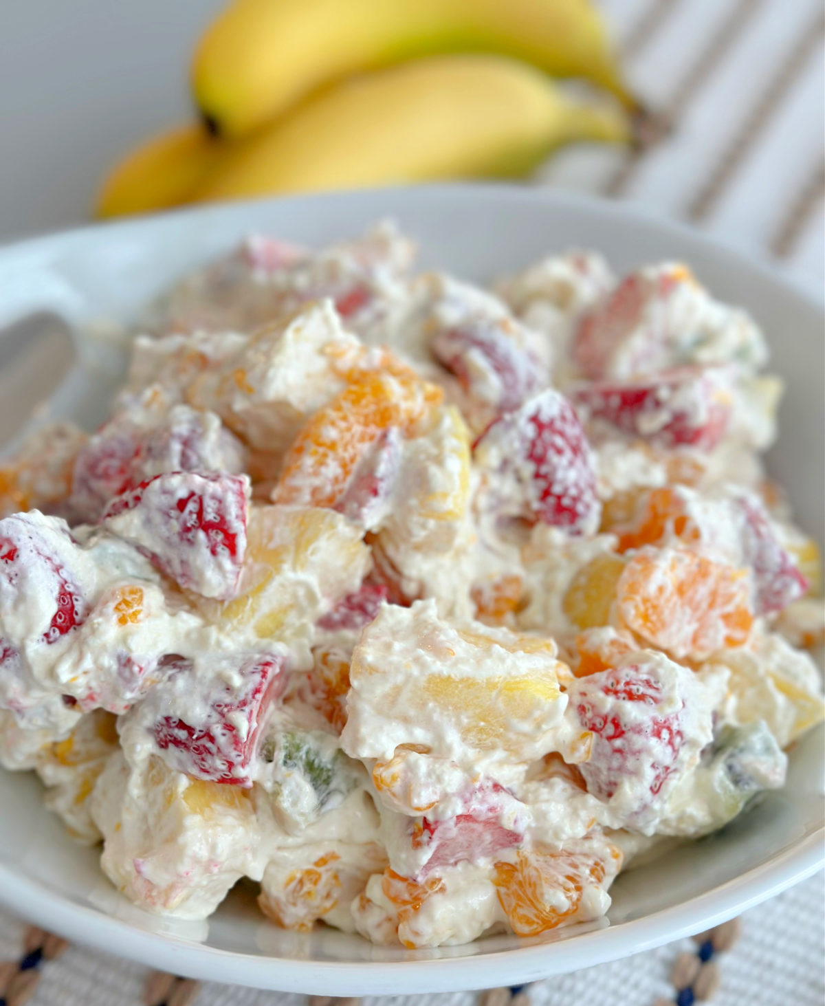 Hawaiian Cheesecake Salad - Lou Lou Girls