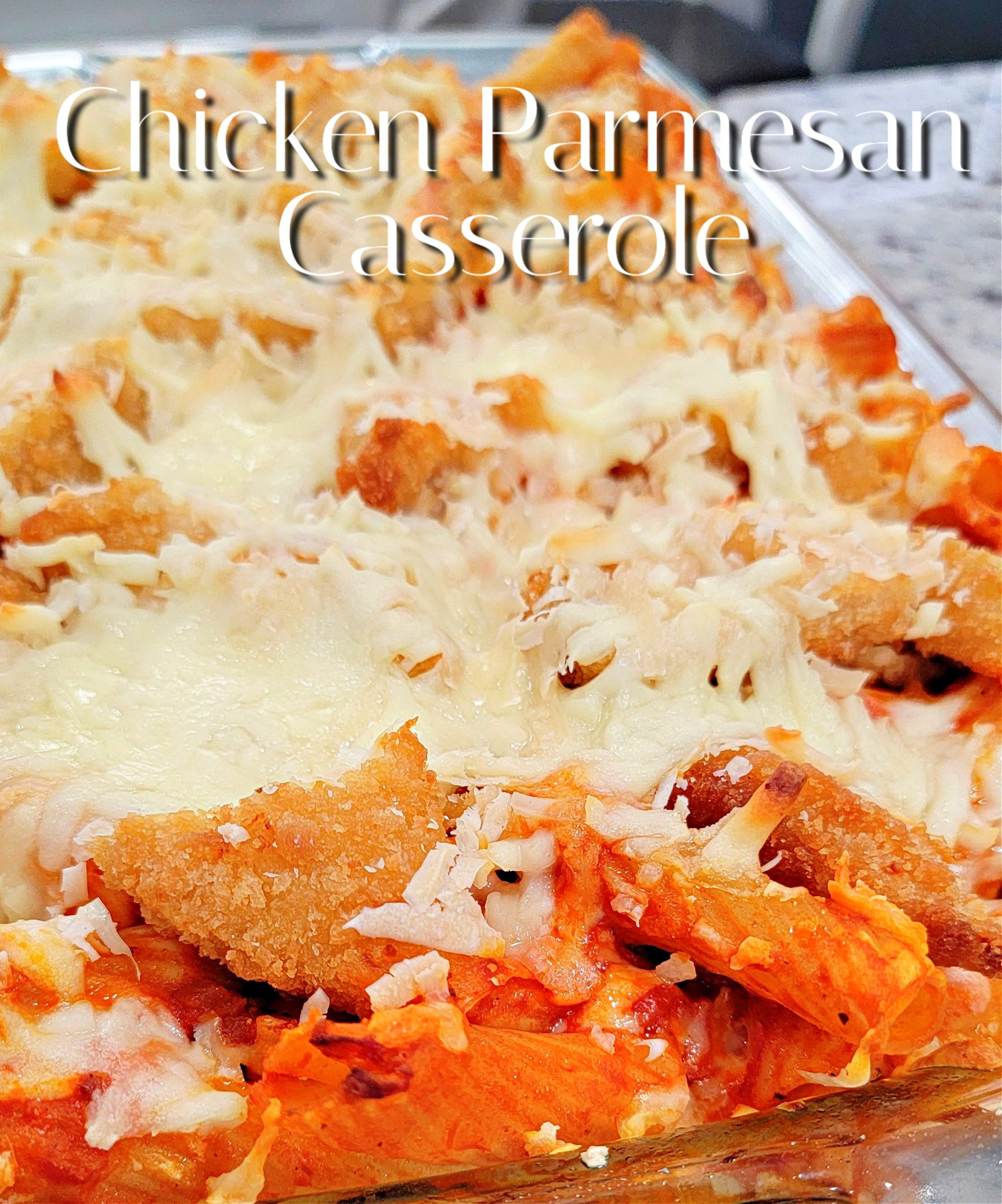 Chicken Parmesan Casserole #casserole #chicken #easyrecipe #onepanmeal #delicious