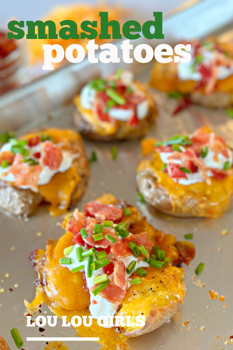 Crispy Smashed Potato Appetizer Recipe | Lou Lou Girls