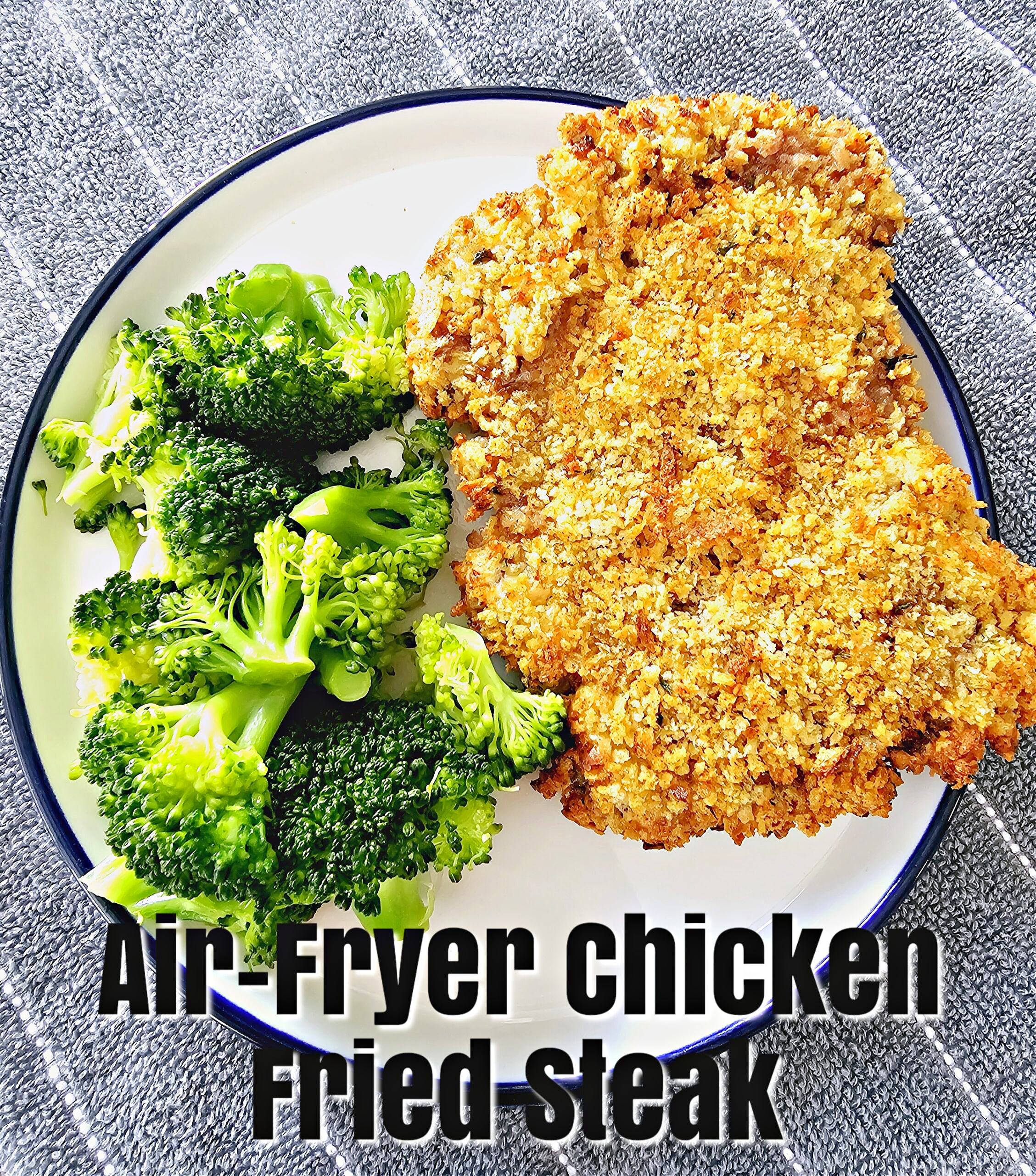 Air-Fryer Chicken Fried Steak #airfryer #beef #chickenfriedsteak #dinner #familydinner #weeknightdinner
