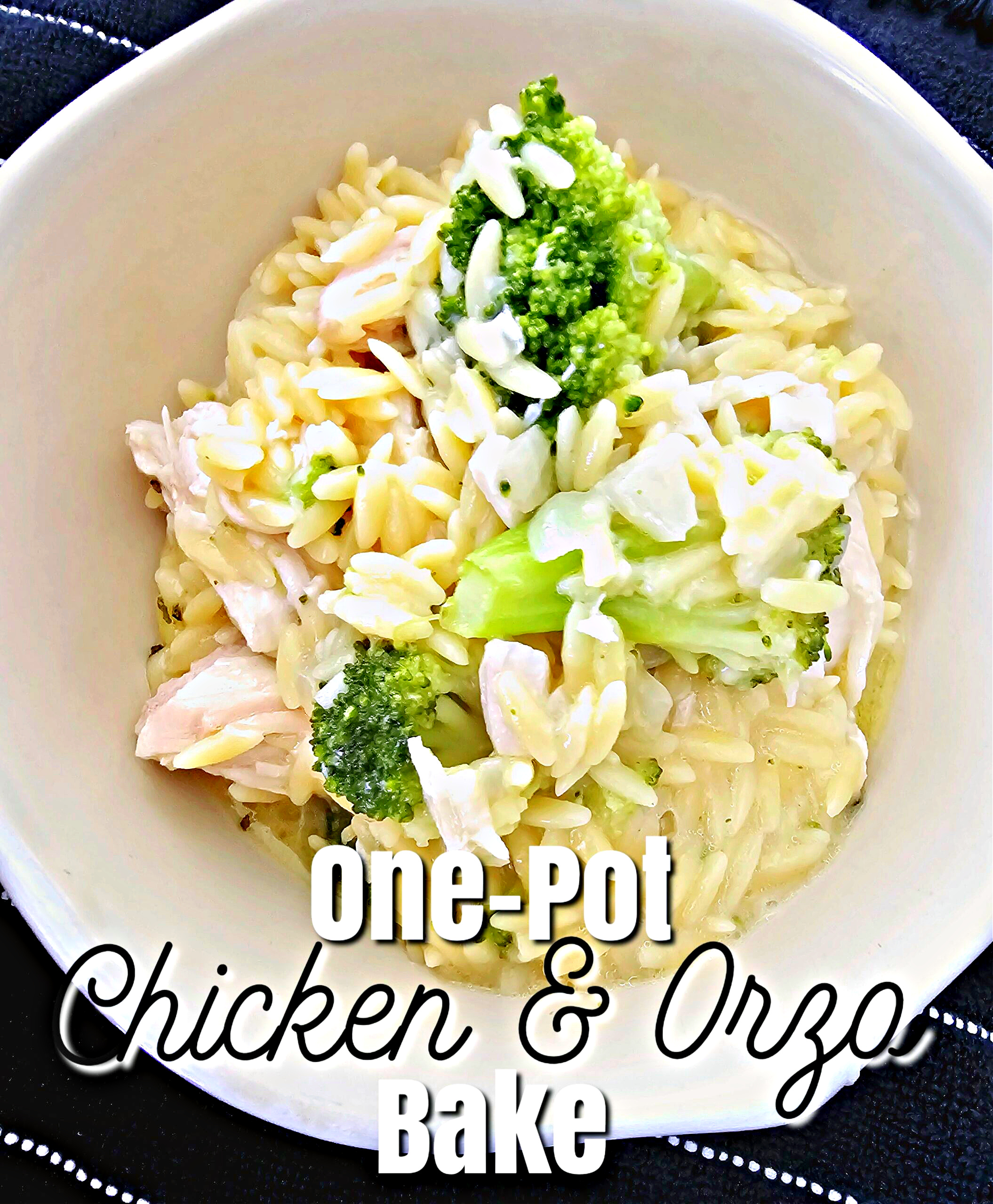 One Pot Chicken and Orzo Bake #chicken #orzo #onepanmeal #dinner #familydinner #weeknightdinner #easyrecipe