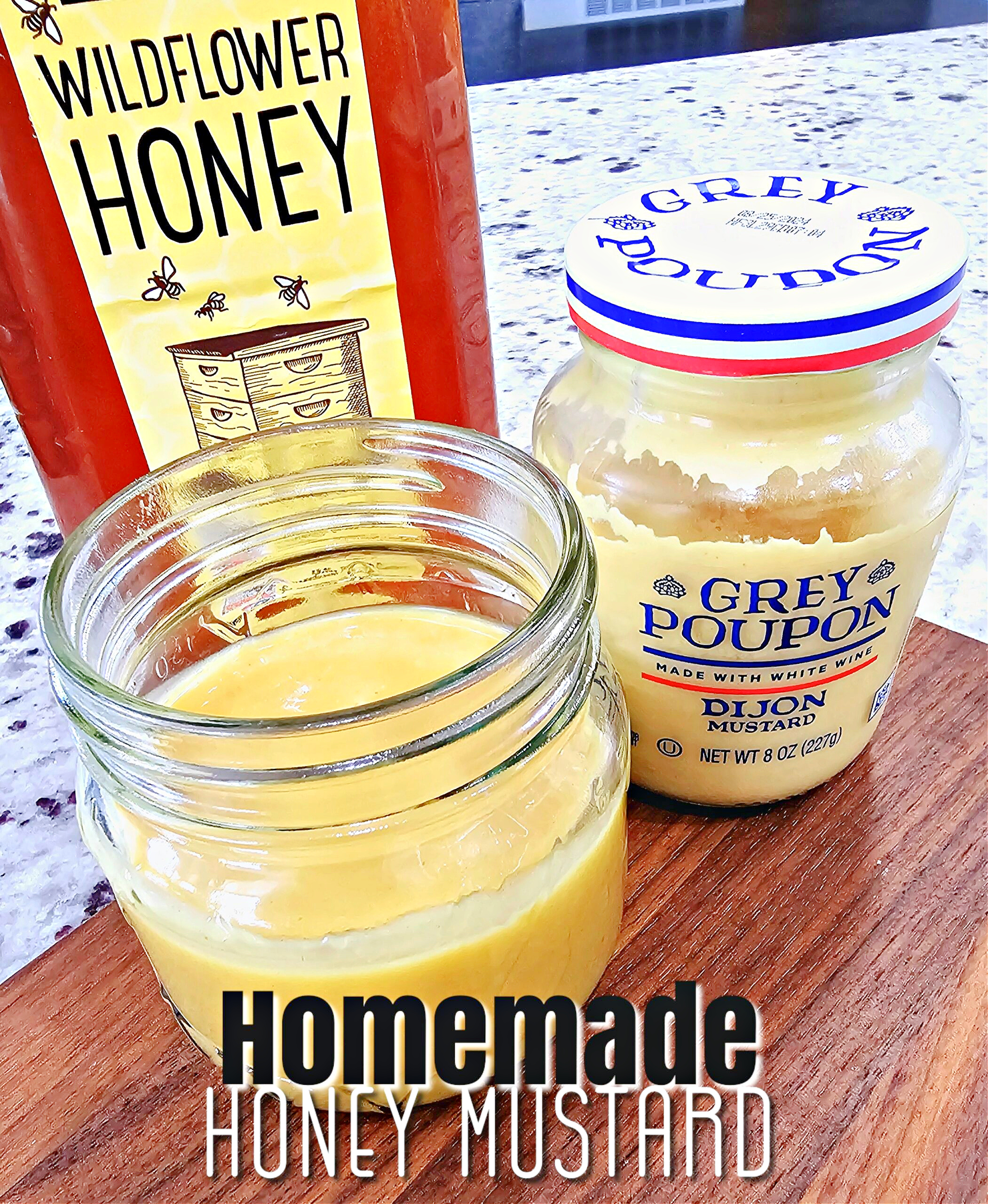 Homemade Honey Mustard #mustard #sauces #condiment 