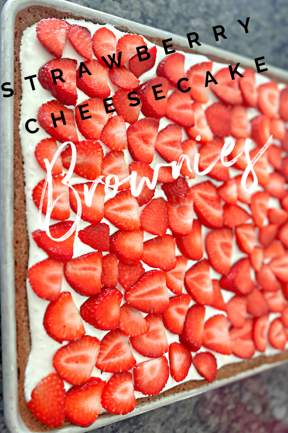 Strawberry Cheesecake Brownies #cheesecake #brownies #sheetpan #dessert #summerrecipe