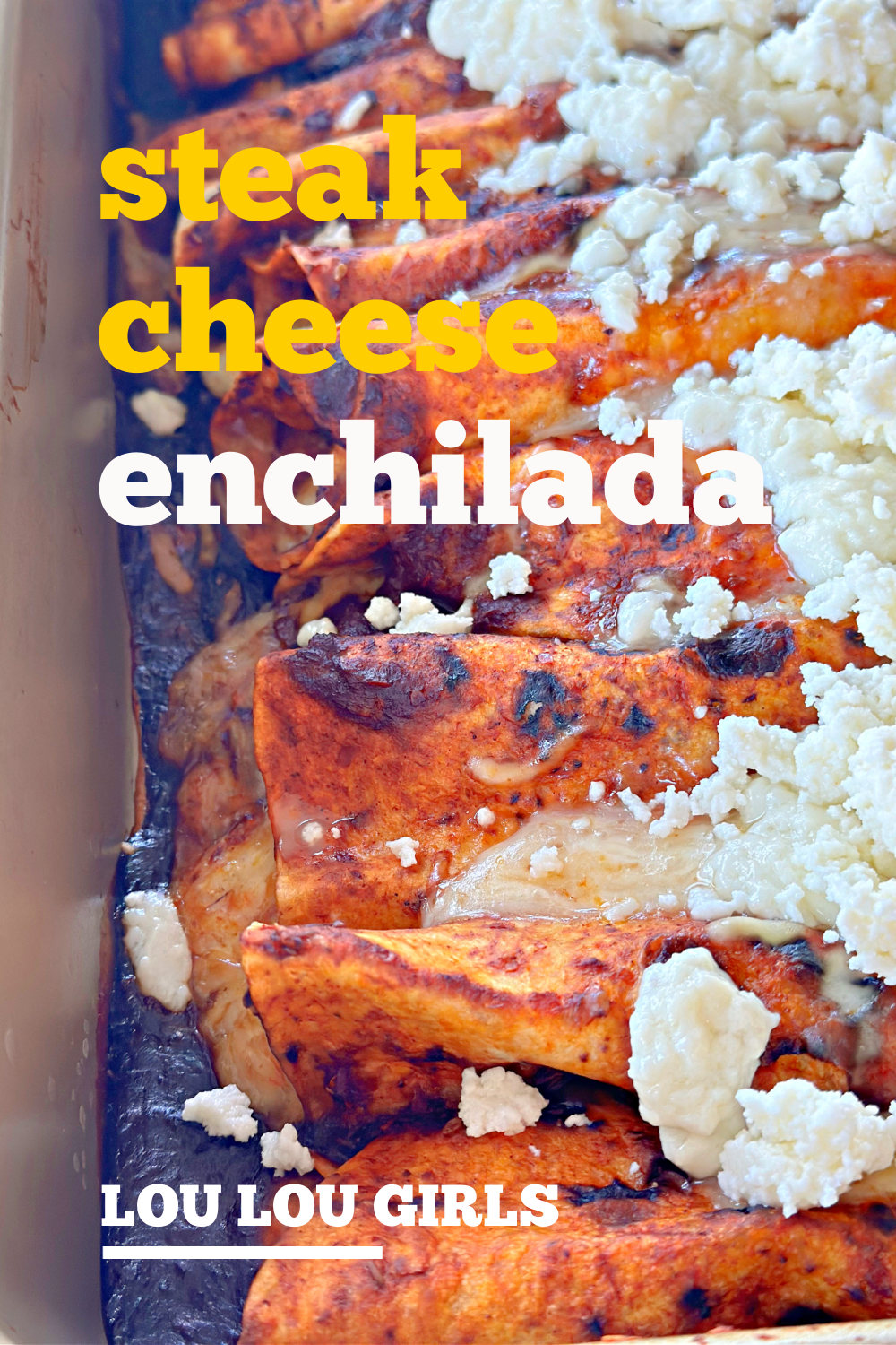 Steak Cheese Enchiladas #steak #beef #cheese #enchiladas #mexicanrecipe #dinner #easy