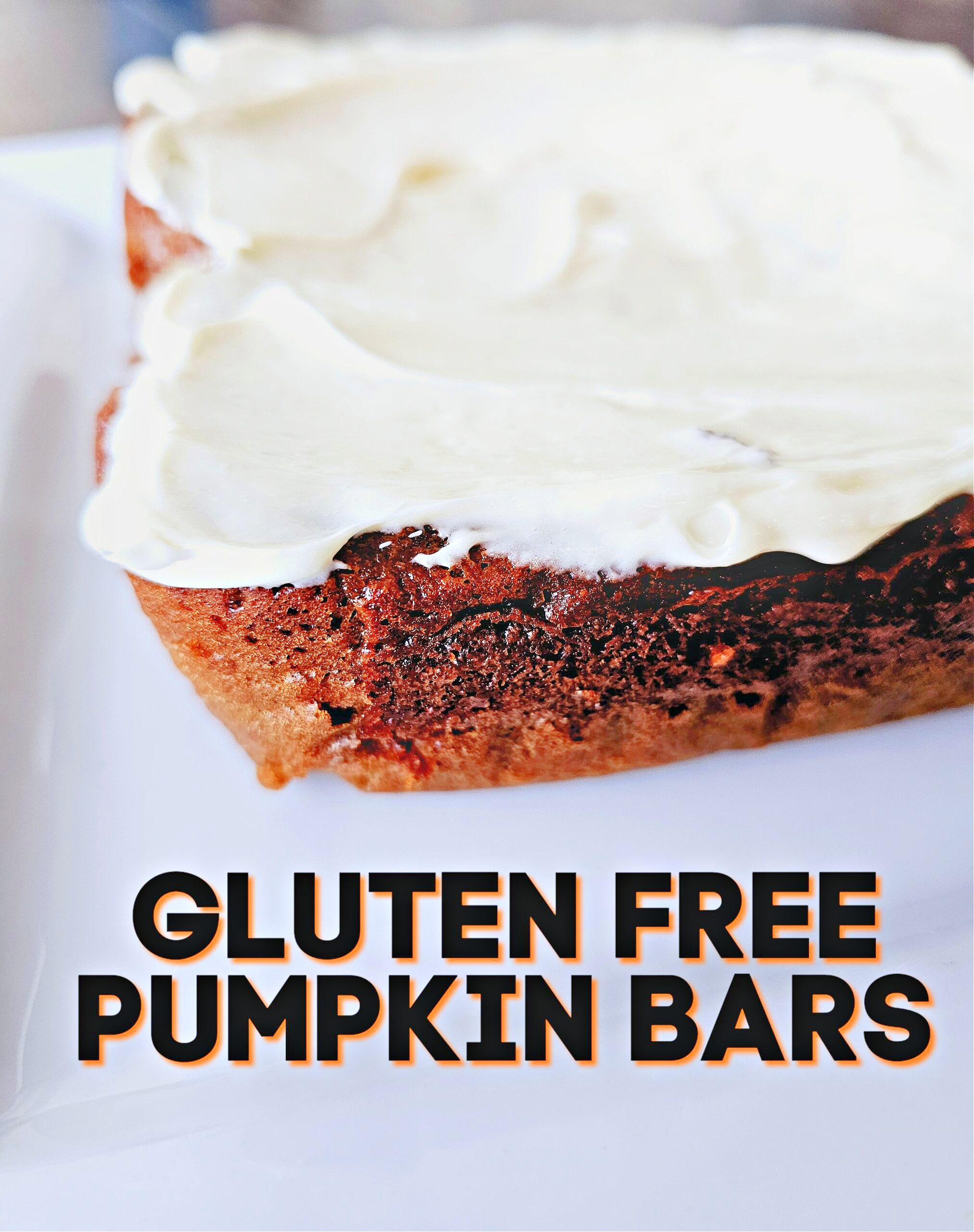 Gluten Free Pumpkin Bars #pumpkin #glutenfree #cookiebars #dessertbars #dessert