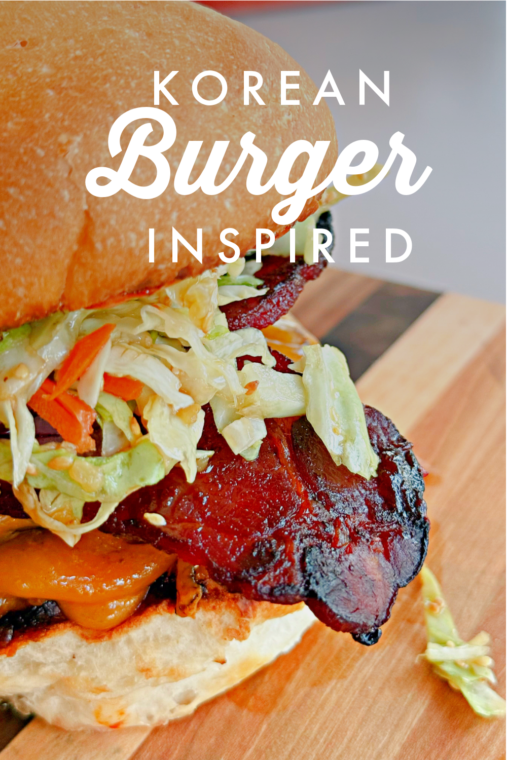 Korean Inspired Burger #beef #hamburger #koreaninspired #dinner #delicious