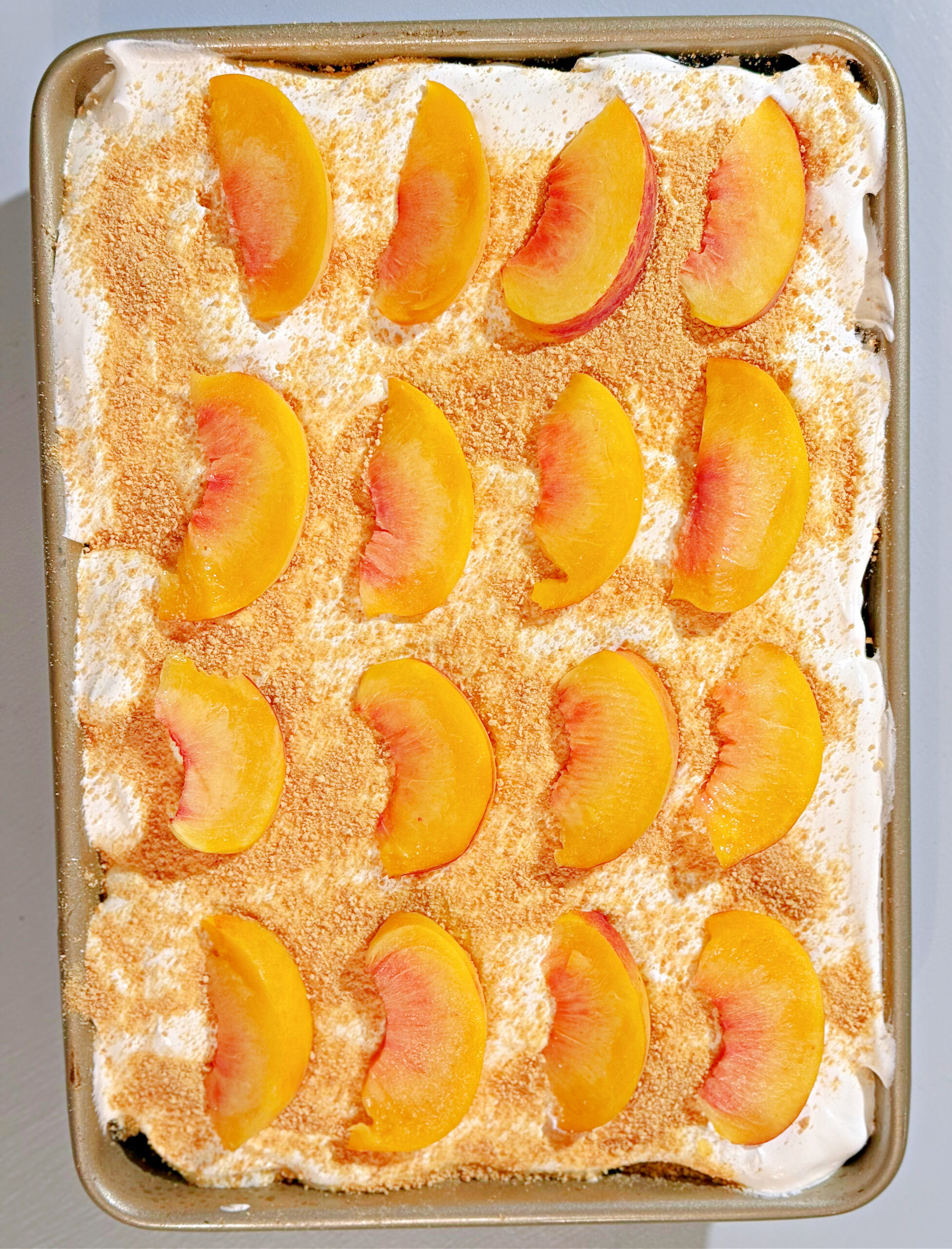 Peach Poke Cake