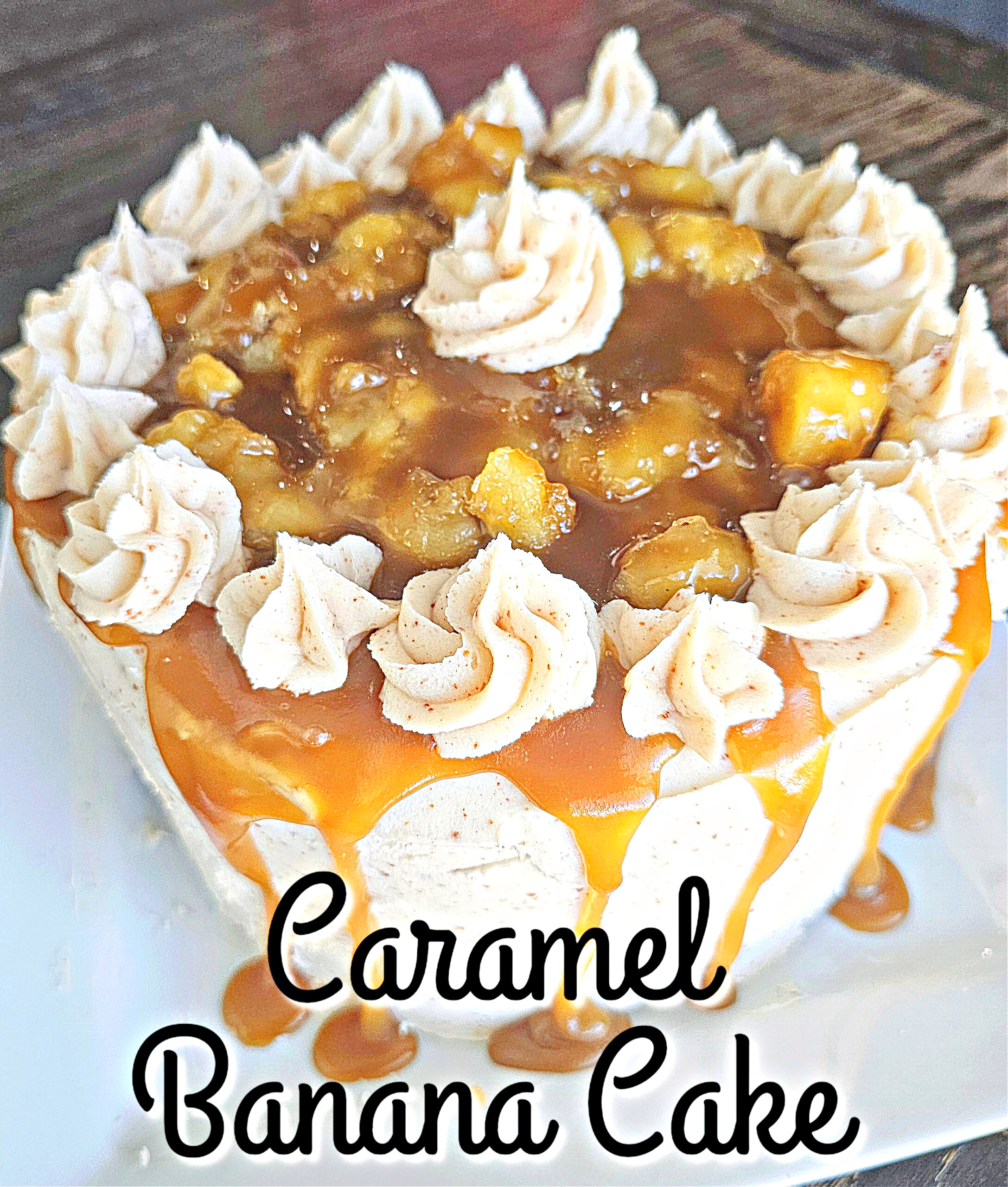 Banana Caramel Cake #banana #caramel #cake #recipe #dessert