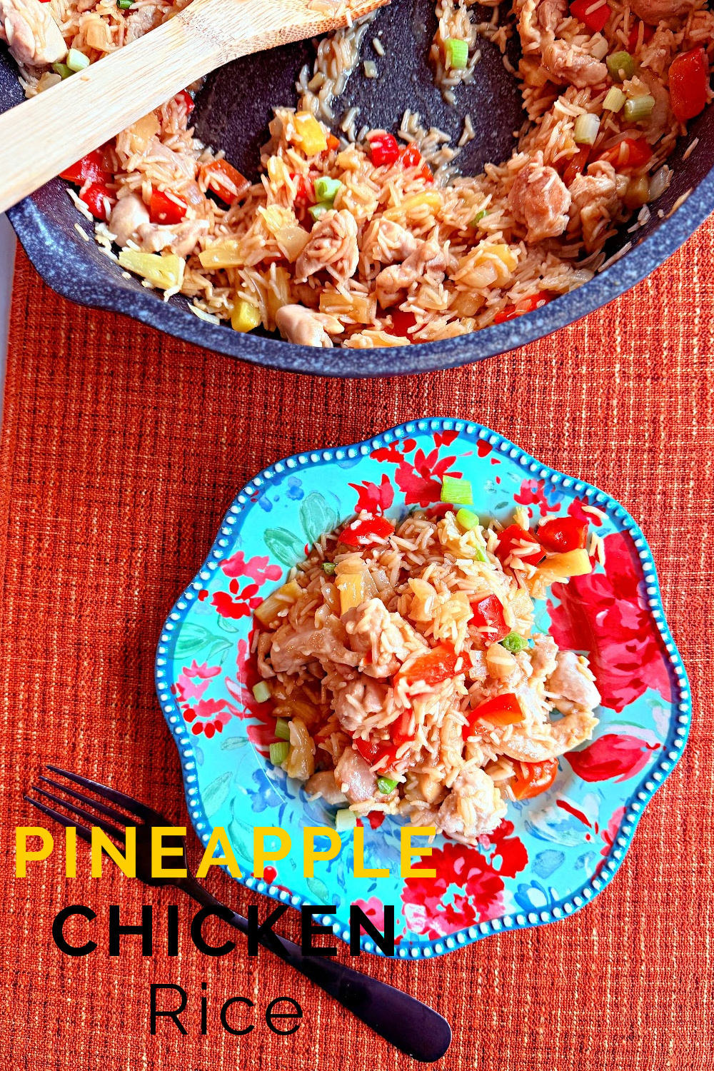 Pineapple Chicken and Rice #pineapple #chicken #rice #skilletdinner #dinner #easy