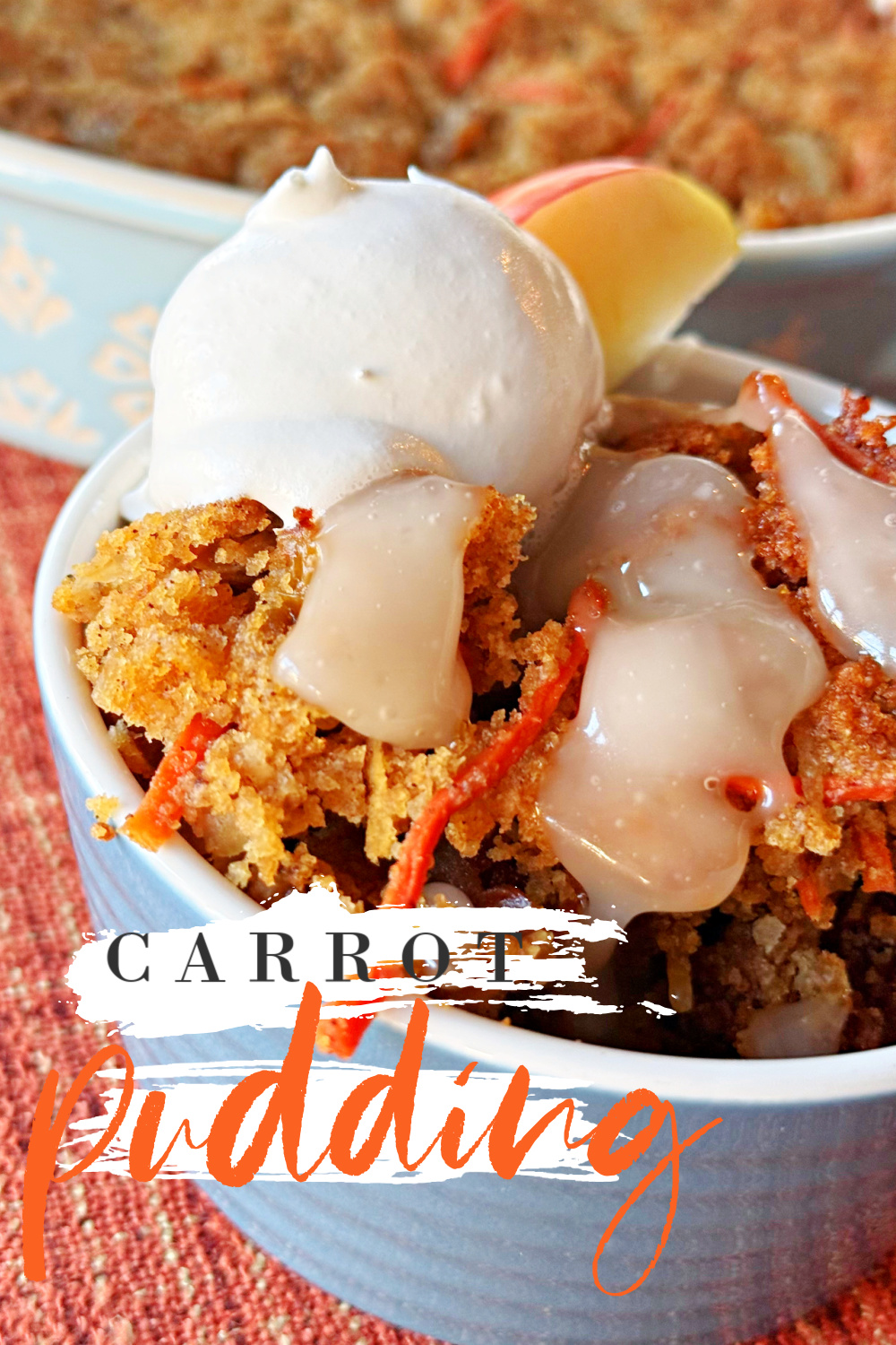 Carrot Pudding #carrot #pudding #recipe #breadpuddding #dessert #partyfood #holidays