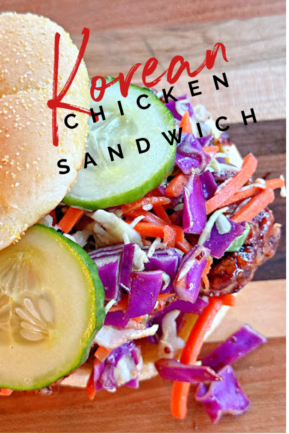 Korean Chicken Sandwich #korean #chicken #sandwich #dinner #yum