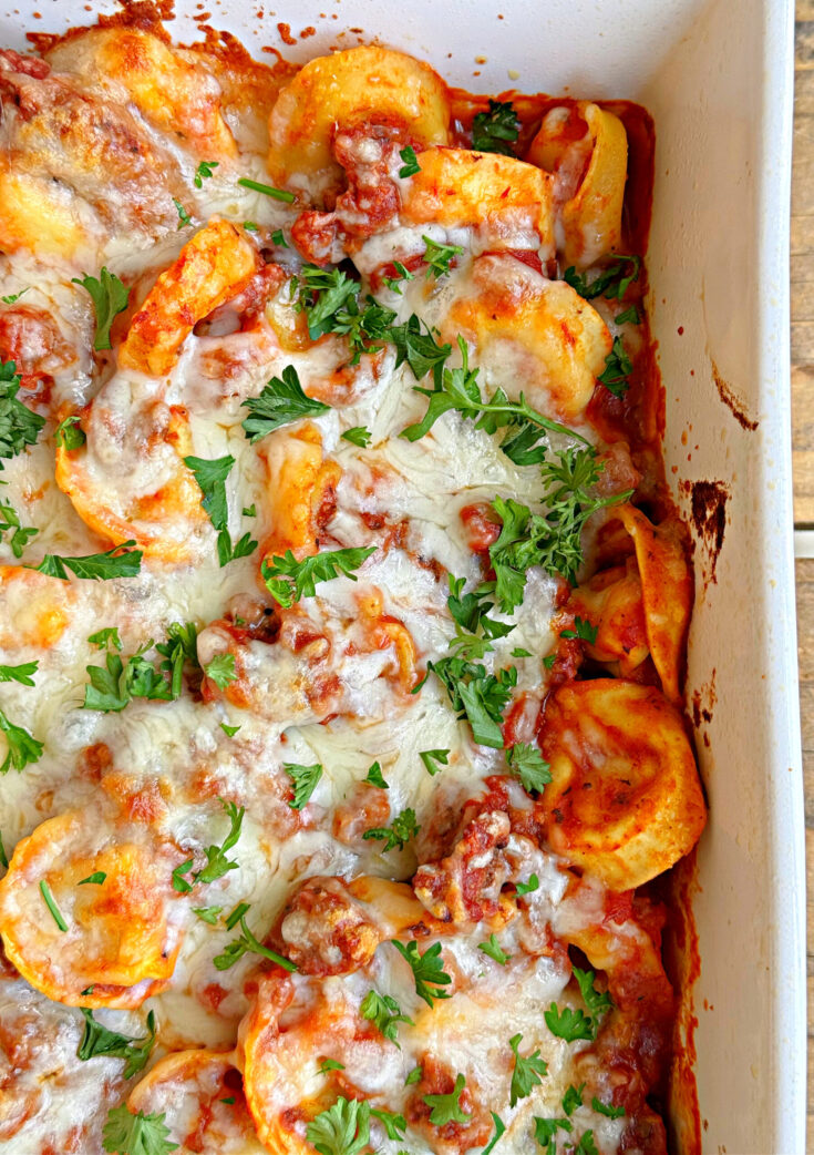 Beef and Tortellini Bake