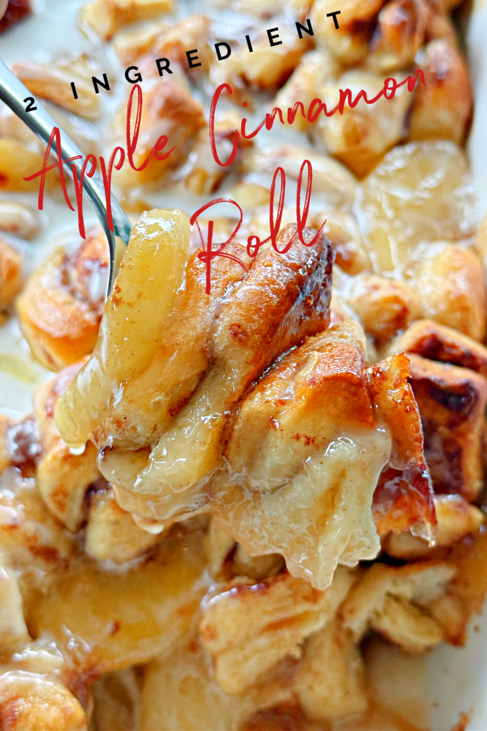 2 Ingredient Apple Cinnamon Rolls #apple #cinnamonrolls #breakfast #christmas #dessert