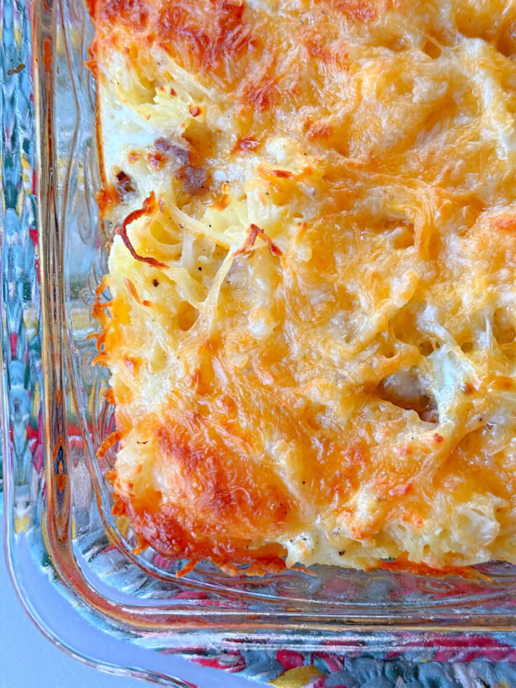 Biscuits and Sausage Breakfast Casserole