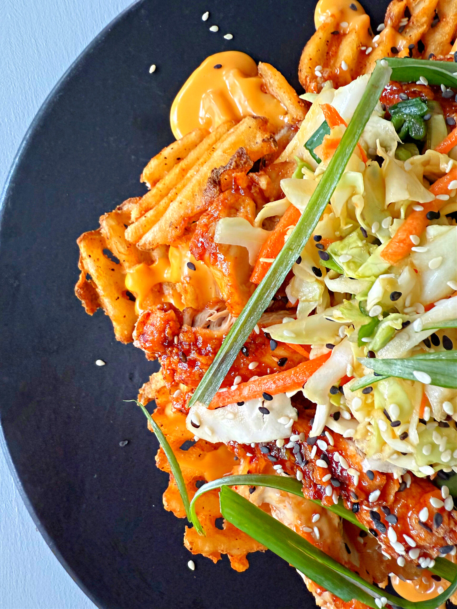 Korean Chicken Loaded Fries