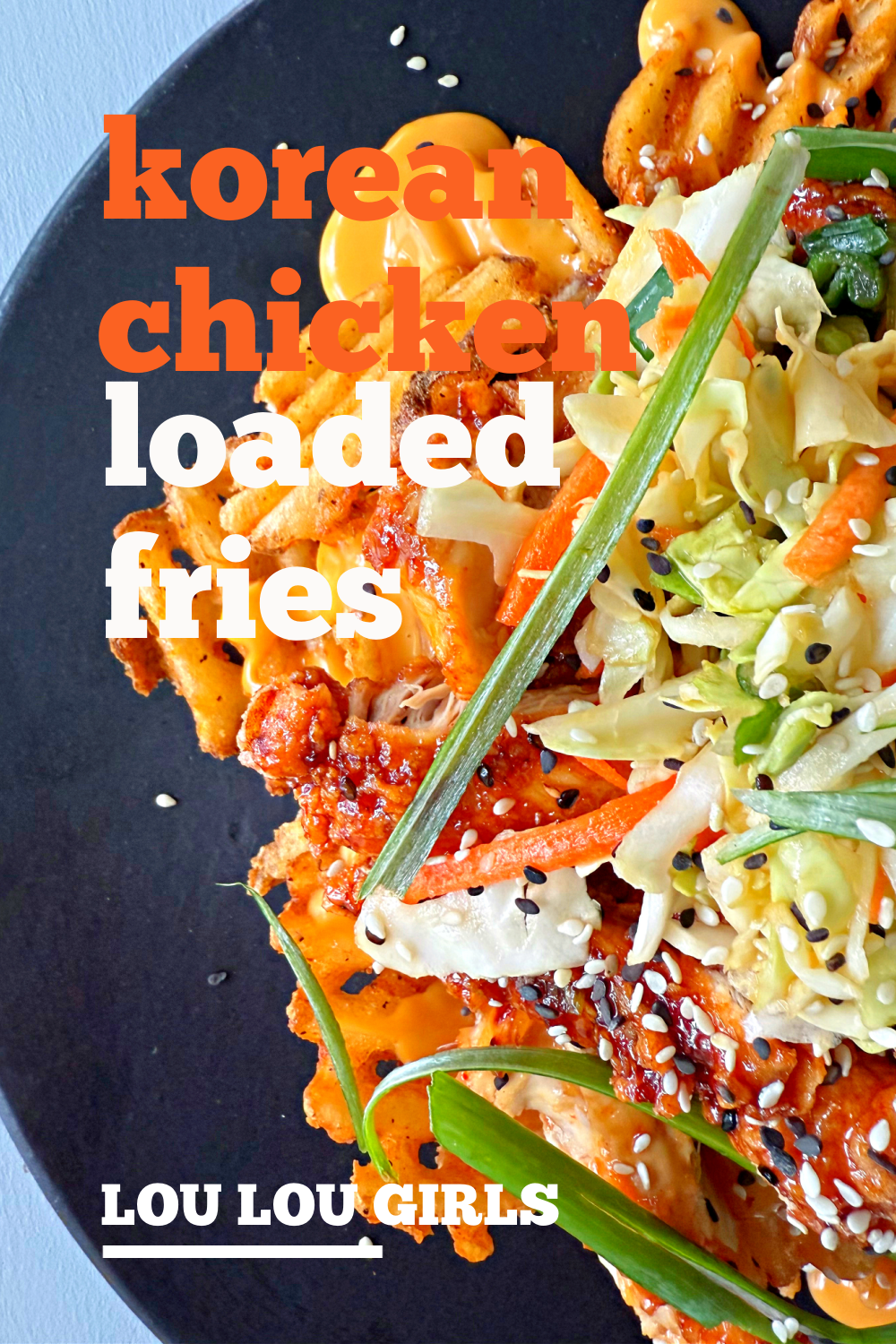 korean chicken loaded fries #korean #chicken #loaded #fried #appetizer #partyfood #superbowl #tailgating #dinner #yum #recipe 