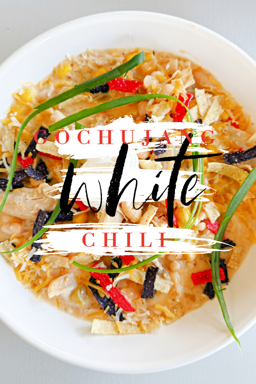 Goghujang White Bean Chili #gochujang #whitebean #chicken #chili #soup #onepanmeal